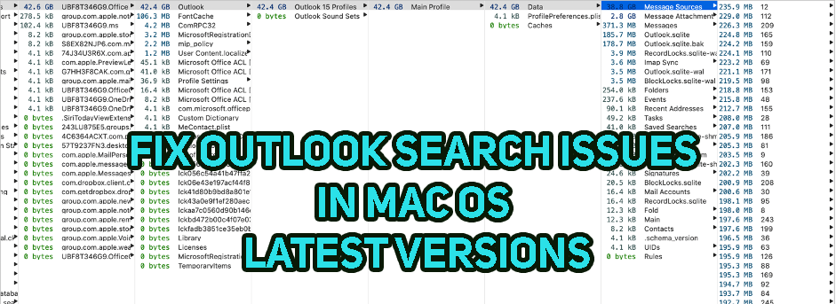 outlook for mac version numbers